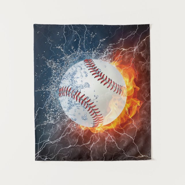 Baseballball Wandteppich (Vorderseite)