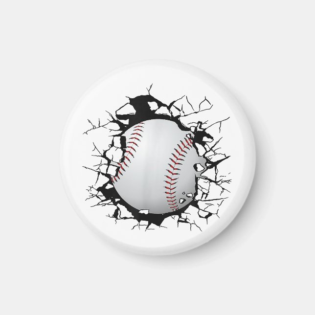 Baseballbekleidung - Baseball  Magnet (Vorne)