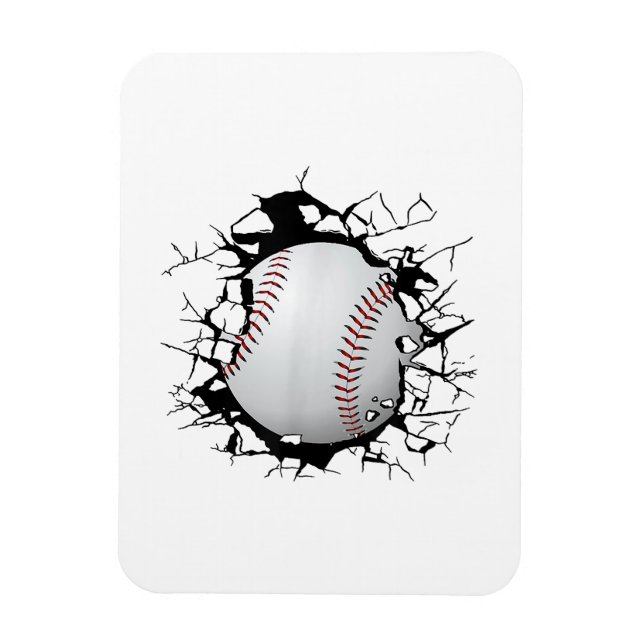 Baseballbekleidung - Baseball  Magnet (Vertikal)