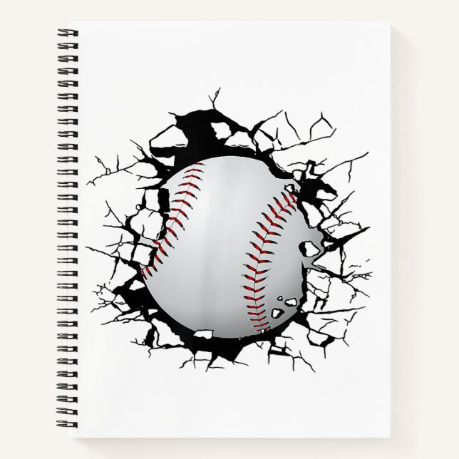 Baseballbekleidung - Baseball  Notizbuch (Vorderseite)