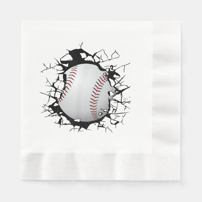 Baseballbekleidung - Baseball  Serviette (Vorderseite)