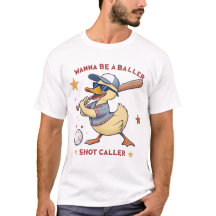 Baseballboss: Ente in Uniform-T - Shirt