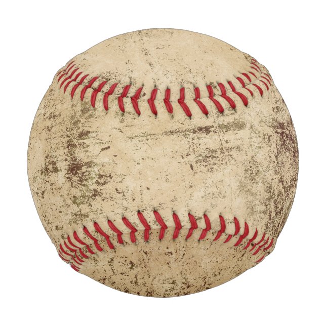 Baseballdruck mit großflächigem, weißem Hintergrun Baseball (Rückseite)