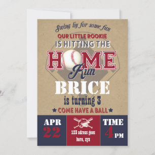 Baseballeinladung Einladung