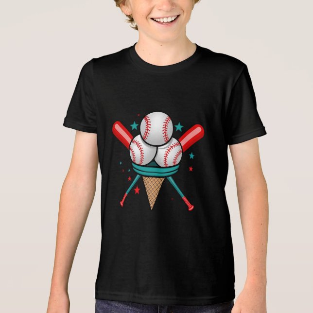 Baseballeis Tri-Blend Shirt (Vorderseite)