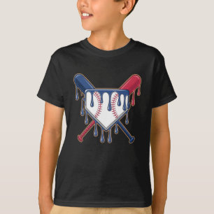 Baseballeis-Tropfen für Jungen Jugendliche Kinder T-Shirt