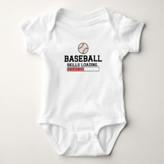 Baseballfähigkeiten Laden | Baseballspieler Baby Strampler