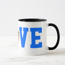 Baseballfan-Liebe-Tasse