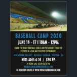 Baseballfeld-Landschaft, Baseballcampanzeigen Flyer<br><div class="desc">Baseball Field Landscape,  Baseball Camp Werbe-Flyer durch den Business Card Store.</div>