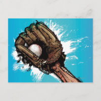 Baseballhandschuh mit Baseball