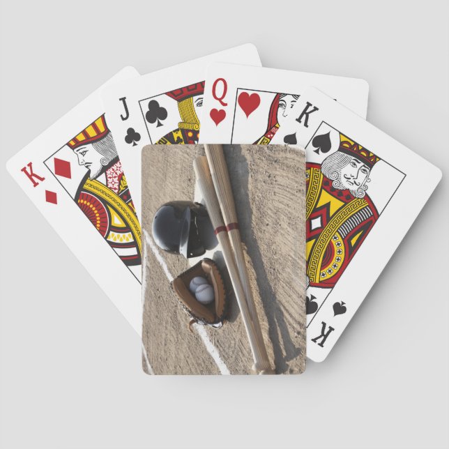 Baseballhandschuh Spielkarten (Rückseite)