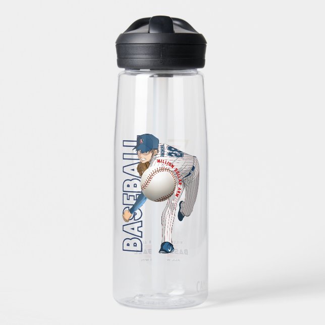 Baseballhelden mit Millionen Dollar-Arm | 25oz Trinkflasche (Vorne)