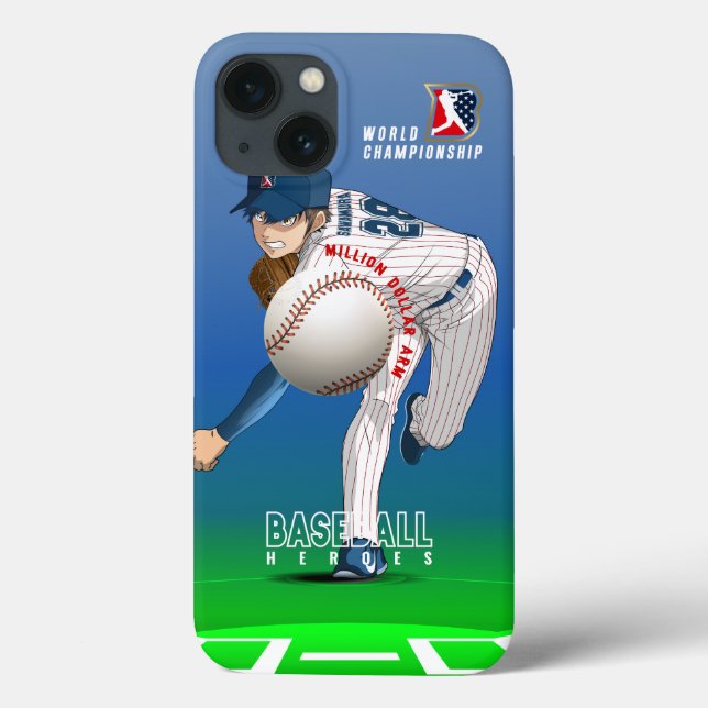 Baseballhelden mit Millionen Dollar-Arm | Case-Mate iPhone Hülle (Rückseite)