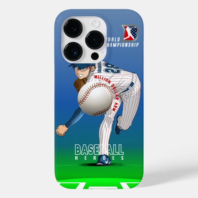 Baseballhelden mit Millionen Dollar-Arm | Case-Mate iPhone Hülle (Rückseite)