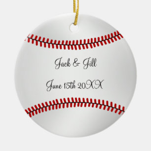 Baseballhochzeit Verzierung Keramikornament
