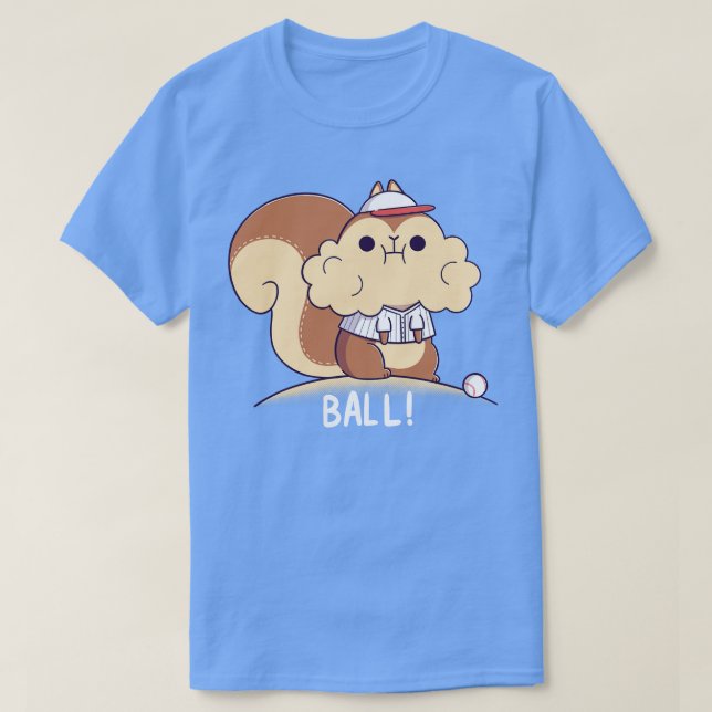 Baseballhörnchen T-Shirt (Design vorne)