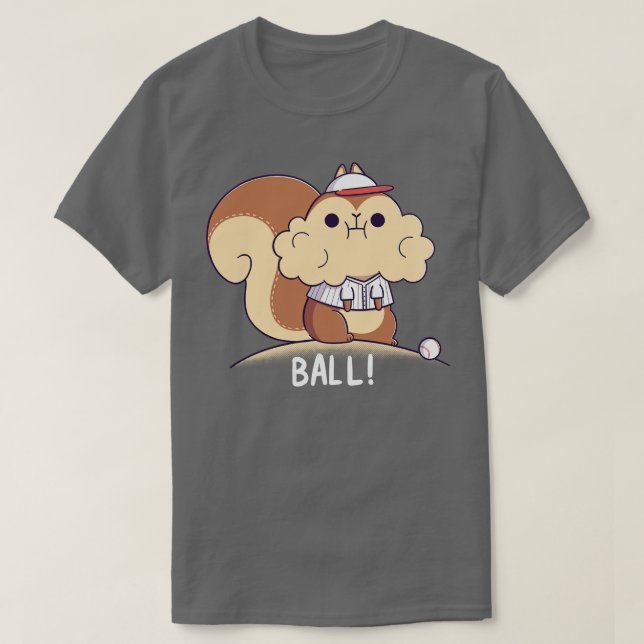 Baseballhörnchen T-Shirt (Design vorne)