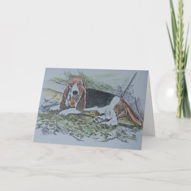 Baseballhund Karte (Vorderseite)