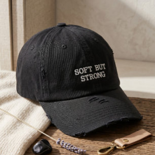 Baseballkappe Ästhetische Erdtöne-Typografie Bestickte Baseballkappe