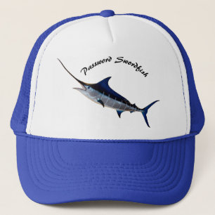 Baseballkappe für Angler Motiv Schwertfisch Truckerkappe