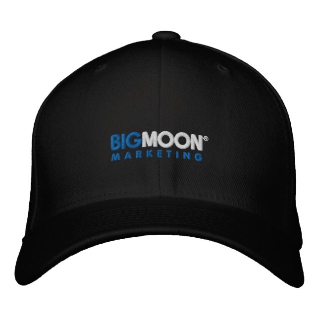 Baseballkappe für Big Moon Marketing Bestickte Kappe (Vorderseite)