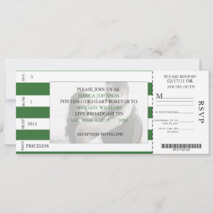 Baseballkarte Einladung