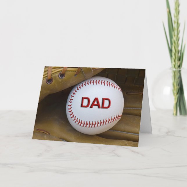 Baseballkarte für Vater Karte (Vorderseite)