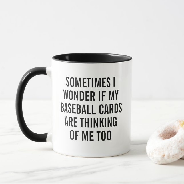 Baseballkarte Tasse (Mit Donut)