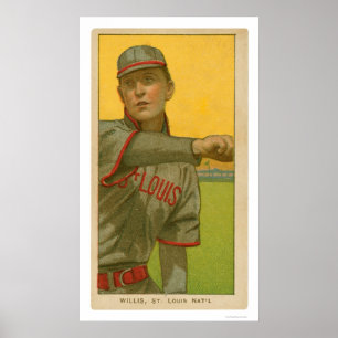 Baseballkarte Vics Willis 1911 Poster