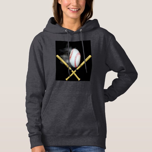 Baseballliebhaber Hoodie (Vorderseite)