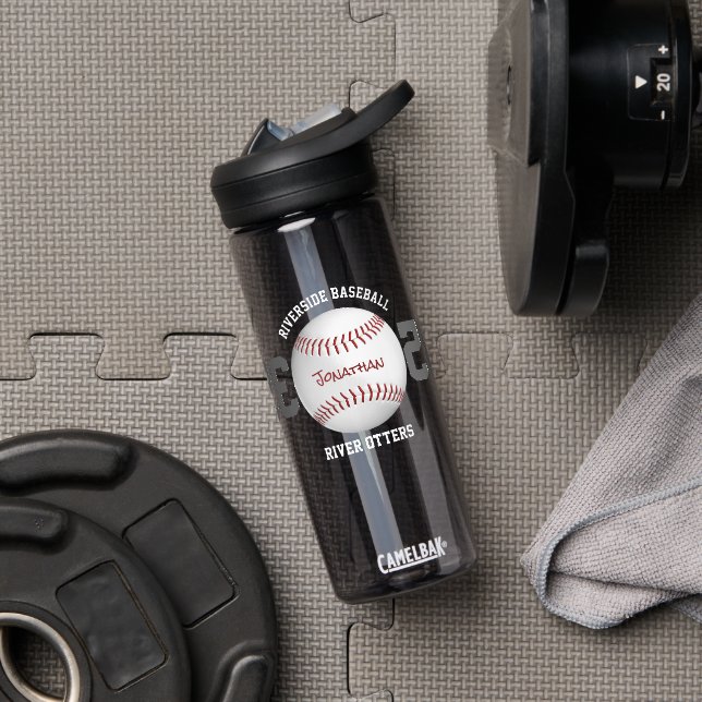 Baseballmannschaft nennt Jungs Mädchen personalisi Trinkflasche (Fitnessstudio)