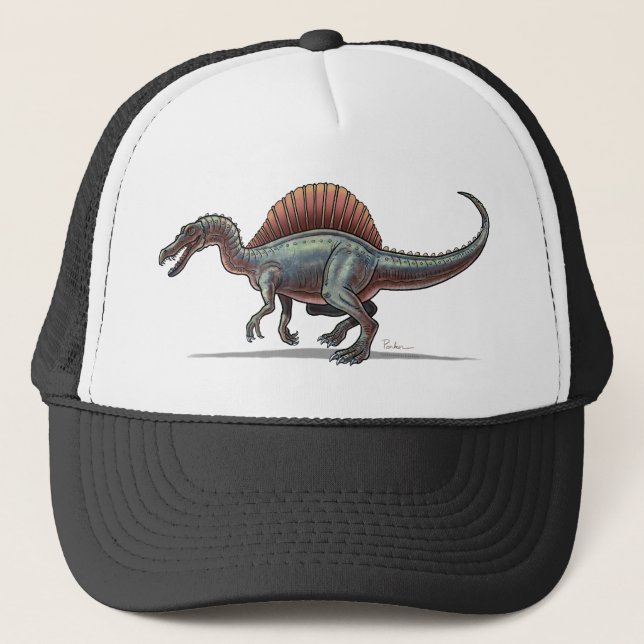 Baseballmütze Spinosaurus Dinosaurier Truckerkappe (Vorderseite)