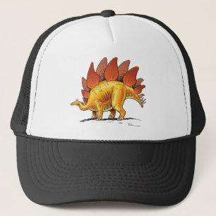 Baseballmützestegosaurus-Cartoon-Dinosaurier Truckerkappe