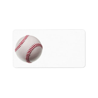 Baseballs - Baseball-Hintergrundvorlage anpassen Adressaufkleber