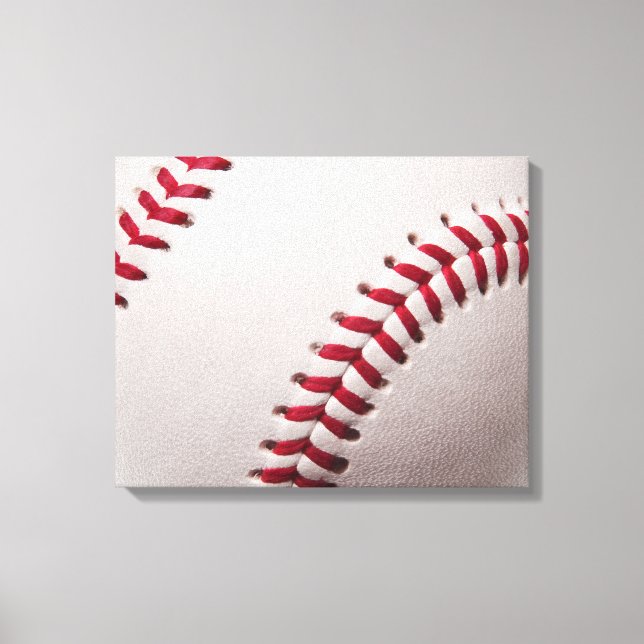 Baseballs - Baseball-Hintergrundvorlage anpassen Leinwanddruck (Vorderseite)