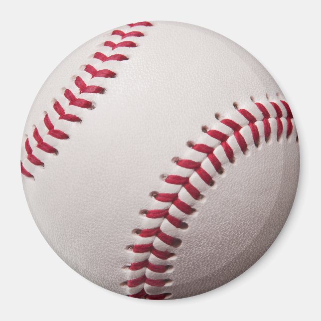 Baseballs - Baseball-Hintergrundvorlage anpassen Magnet (Vorne)