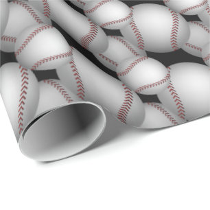 Baseballs Pattern Geschenkpapier