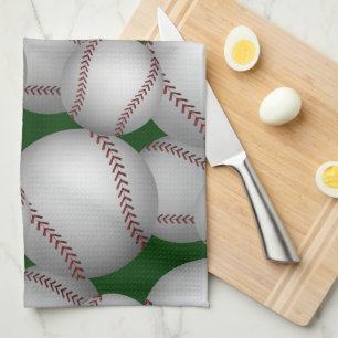 Baseballs Pattern Küchentuch