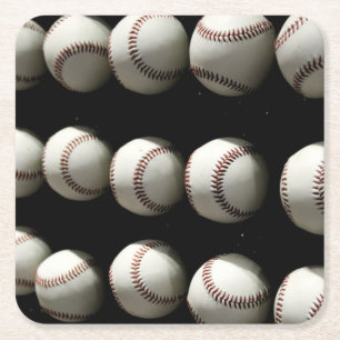Baseballs Rechteckiger Pappuntersetzer