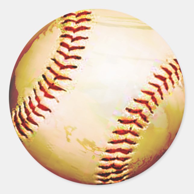 BASEBALLS RUNDER AUFKLEBER (Vorderseite)