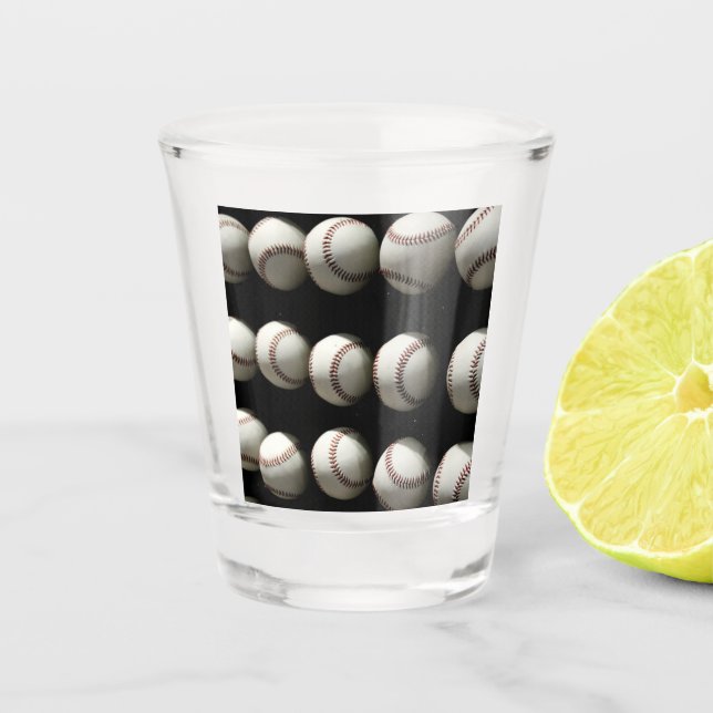 Baseballs Schnapsglas (Vorderseite)