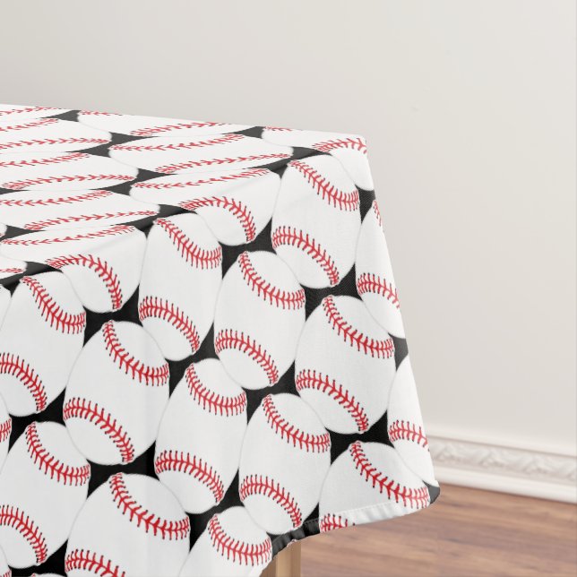 Baseballs Stitching Design Tableclout Tischdecke (Beispiel)