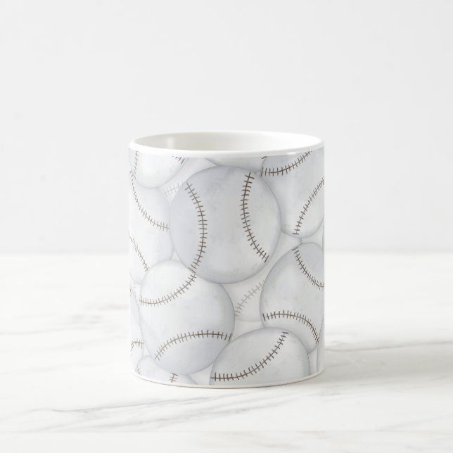 Baseballs-Tasse Kaffeetasse (Mittel)