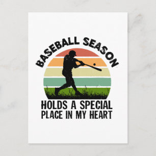 Baseballsaison hat einen besonderen Platz in meine Postkarte