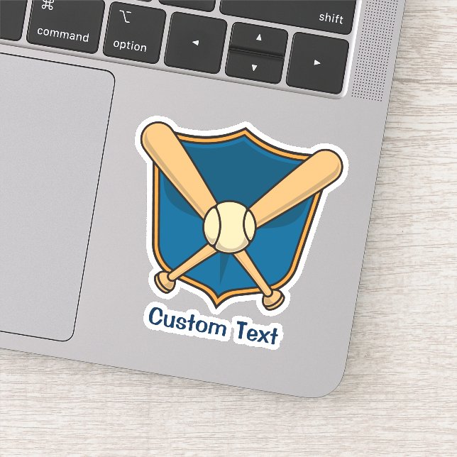 Baseballschild Aufkleber (Detail)