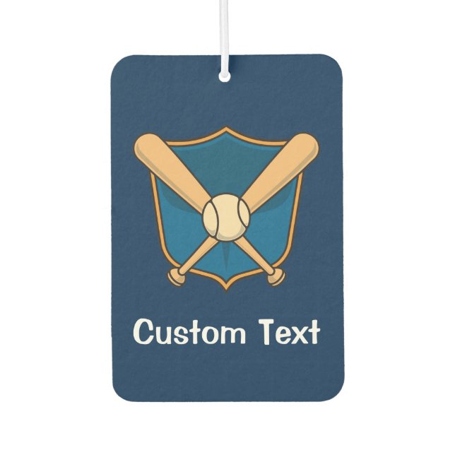 Baseballschild Autolufterfrischer (Vorderseite)