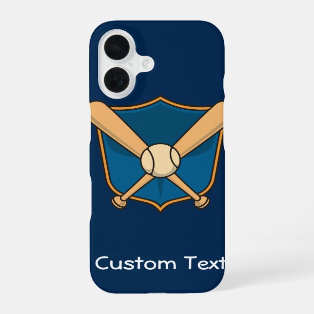 Baseballschild iPhone 16 Hülle (Rückseite)