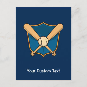 Baseballschild Postkarte