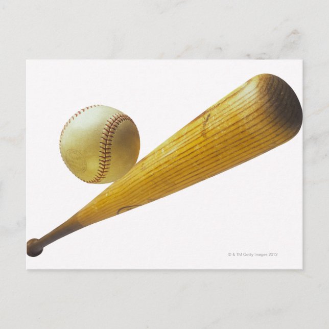 Baseballschläger Postkarte (Vorderseite)