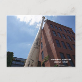 Baseballschläger-Postkarte der Welt größte Ankündigungspostkarte